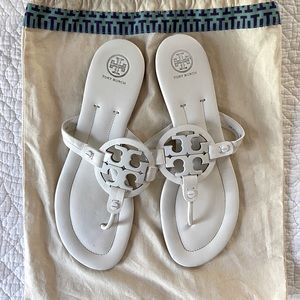 Tory Burch Miller sandals in white sz 10